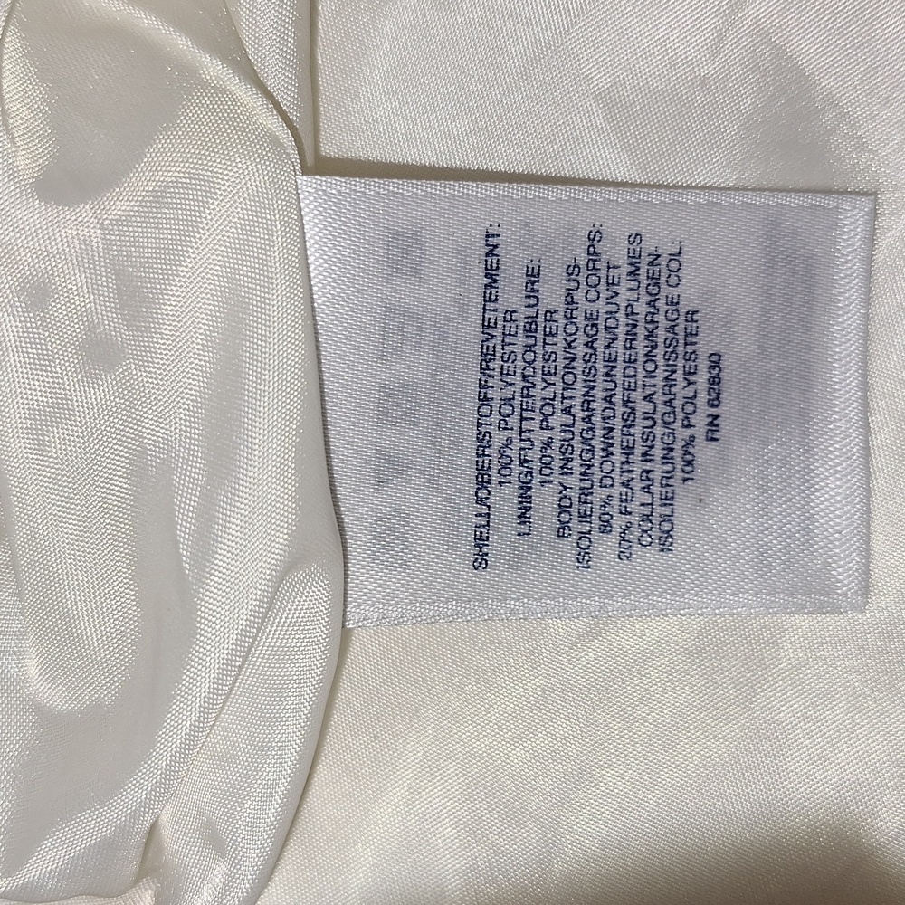 Lands' End down blend puffer vest - S - off white - Picture 4 of 6